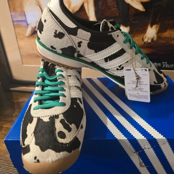 Adidas Originals Women's SL 72 OG Sneakers Cow Print JR1639 Size 9 US NEW - Picture 3 of 14